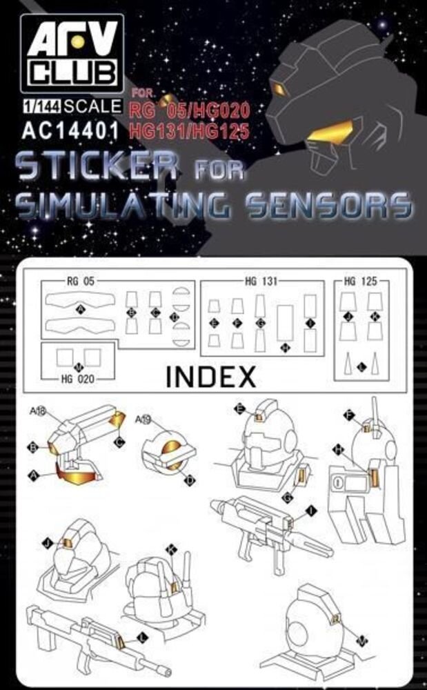 Sticker for simulating sensors