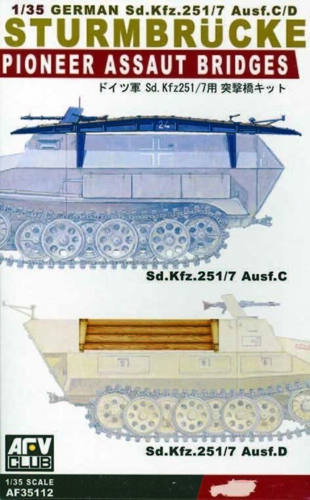 Pioneer assaut bridges for Sd.Kfz 251/7 Ausf. C/D