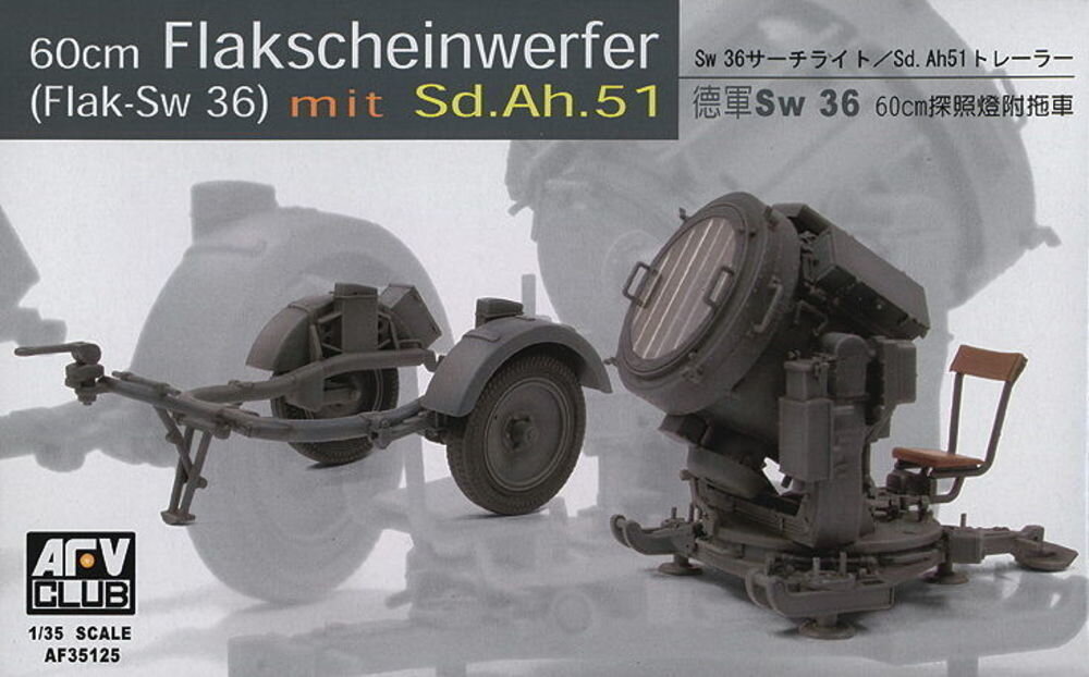 German SW-36 serchlight/with Sd.Ah.51 trailer
