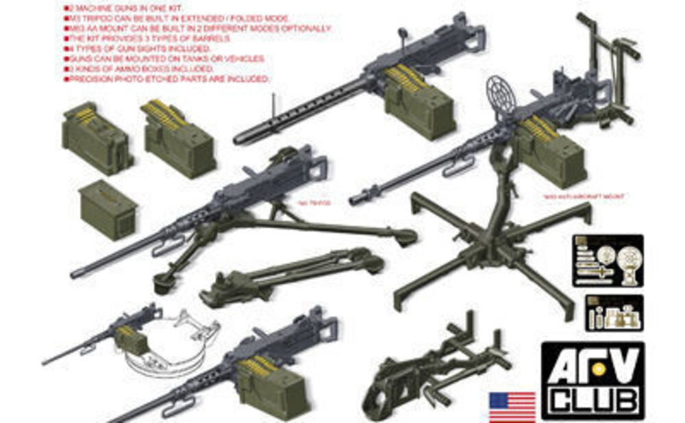US M2HB.50 Cal Machine Gun set