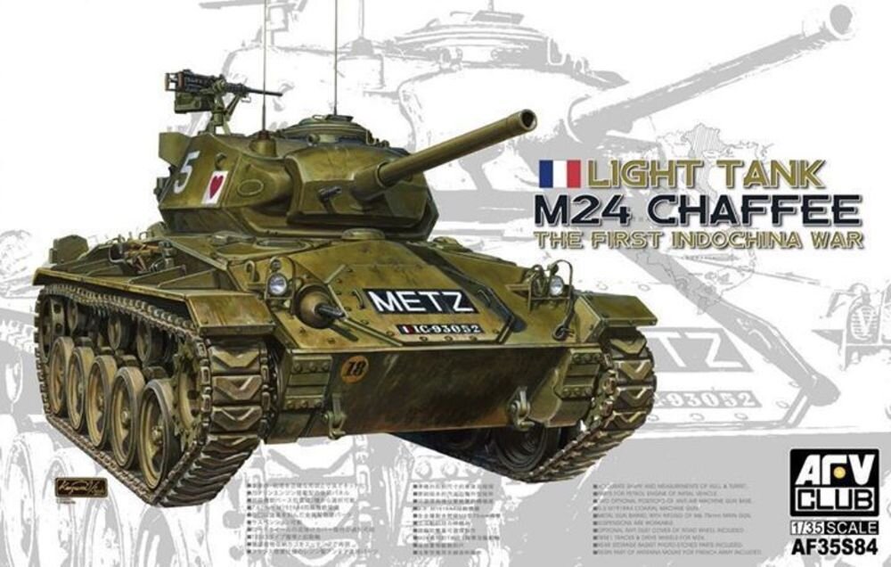 M24 Chaffee Light Tank the First Indochina War French Army