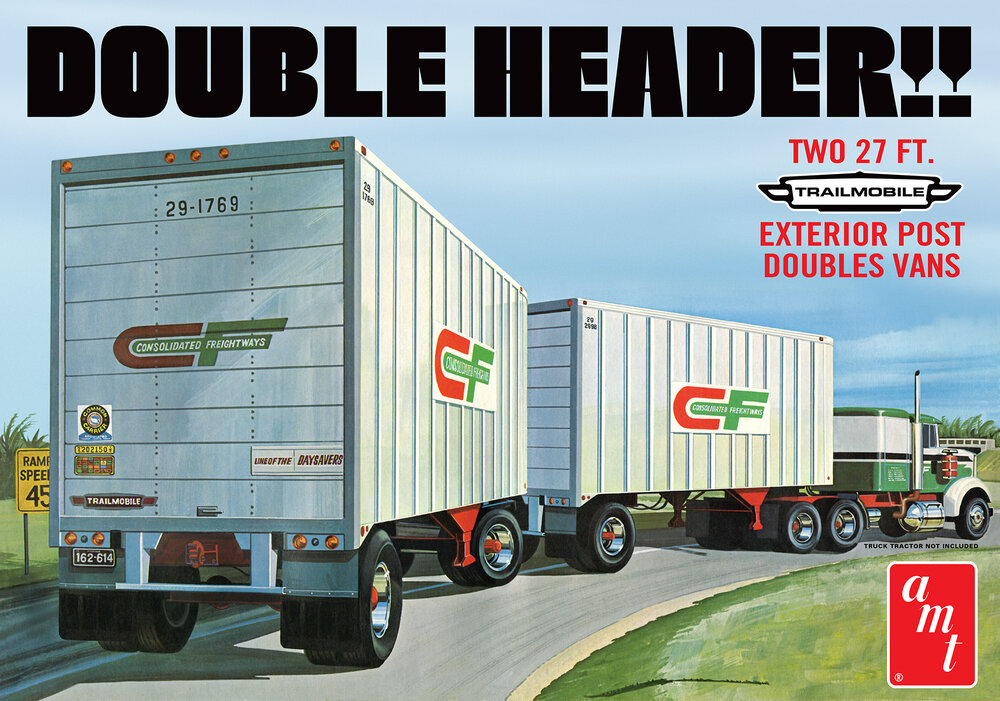 ″Double Header″ Tandem Van Trailers