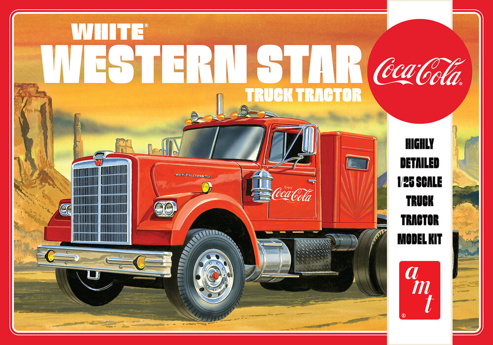 White Western Star Semi Tractor (Coca Cola)
