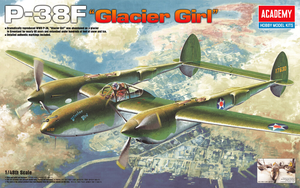 1/48 P-38F LIGHTING GLACIER GIRL