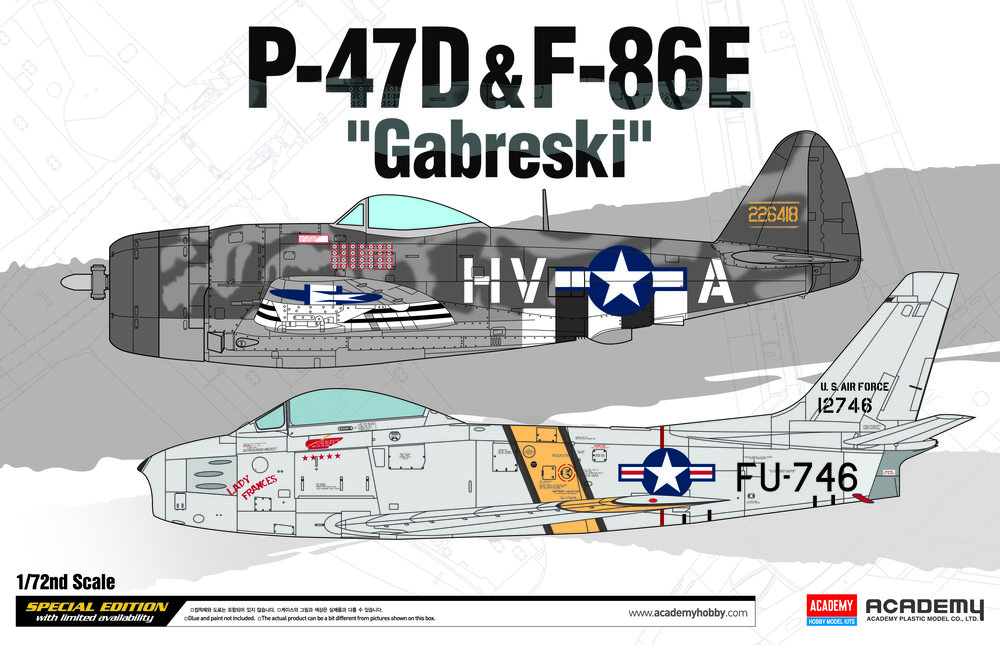 1/72 P-47D & F-86E ″Gabreski″