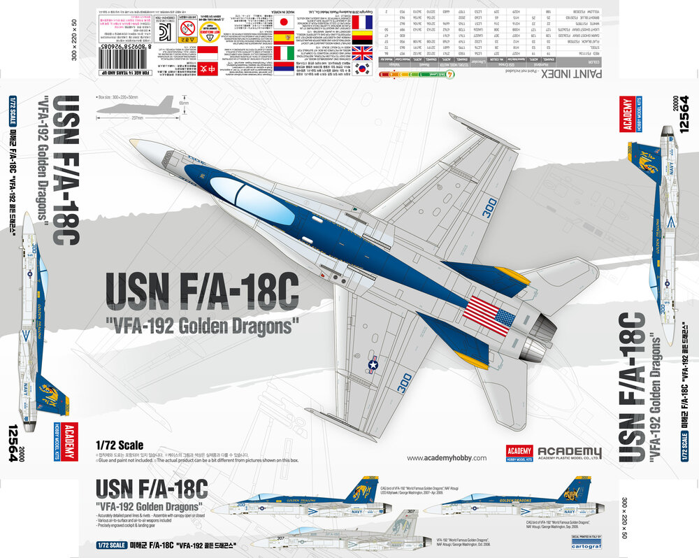 1/72 USN F/A-18C ″VFA-192 Golden Dragons″