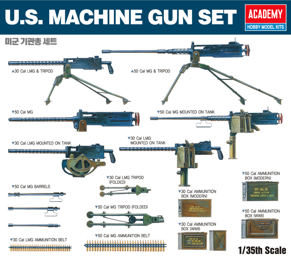 1/35 MACHINE GUN SET