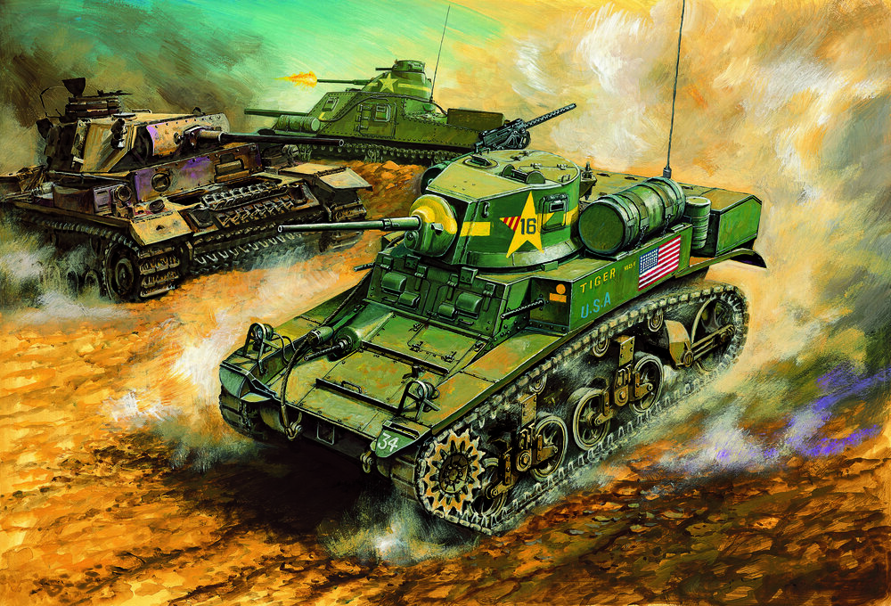 1/35 U.S. M3A1 STUART LIGHT TANK