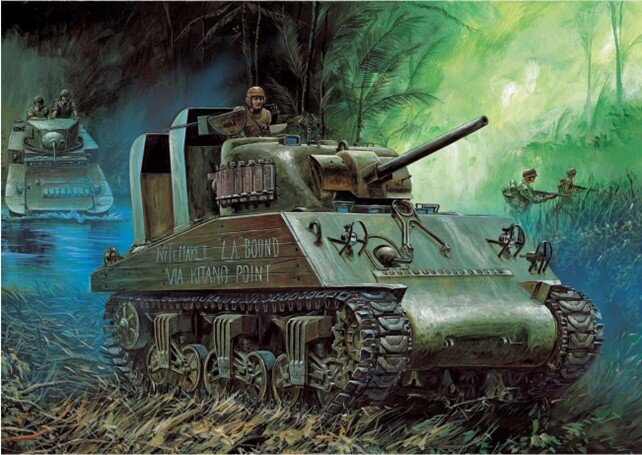 1/35 USMC M4A2 75 ″Pacific theater″