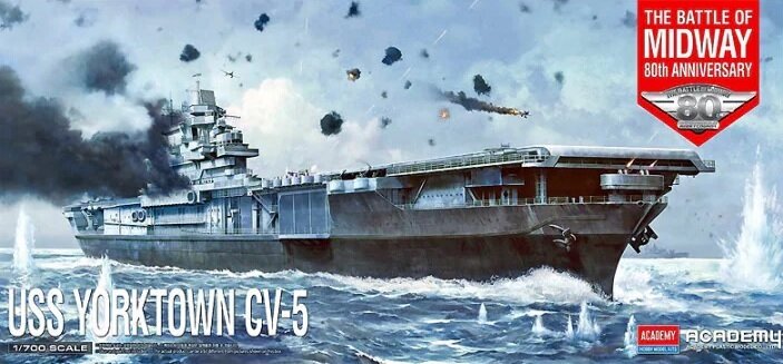 1/700 USS Yorktown CV-5 ″Battle of Midway″
