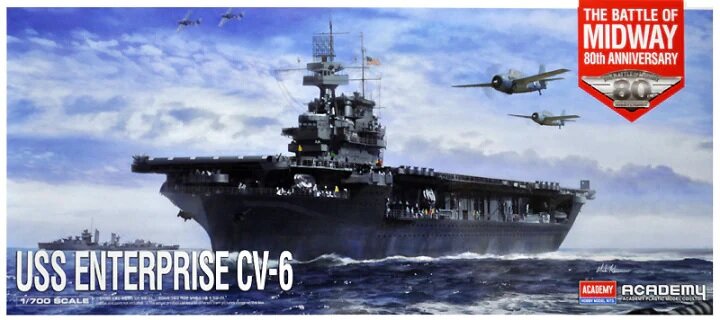 1/700 USS Enterprise CV-6 ″Battle of Midway″