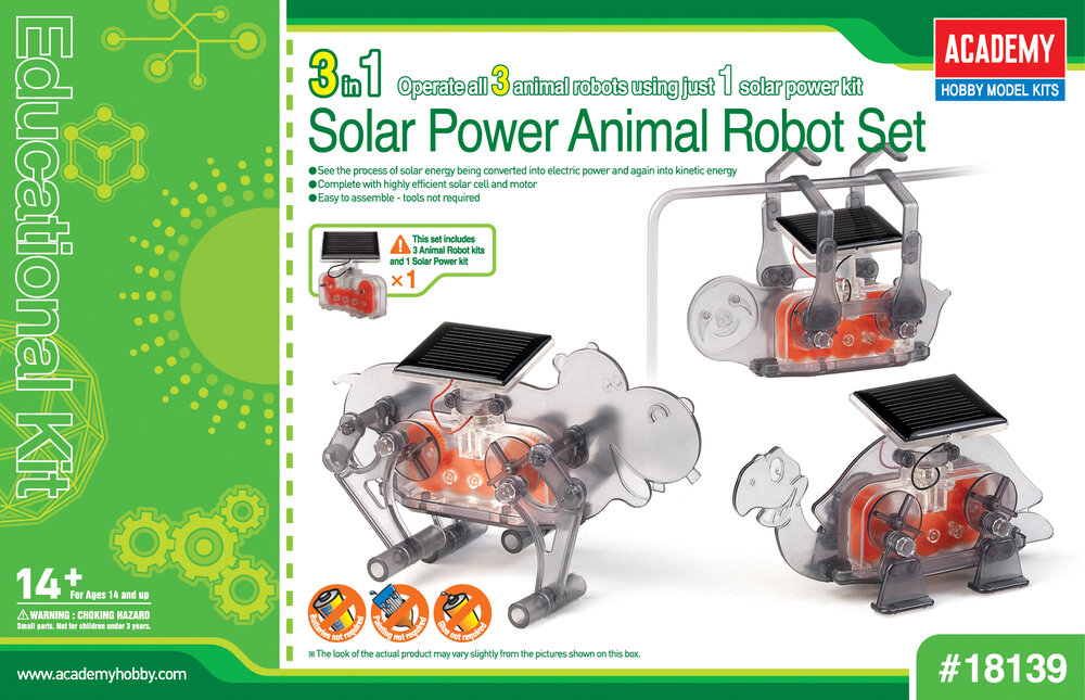 SOLAR POWER ANIMAL ROBOT SET