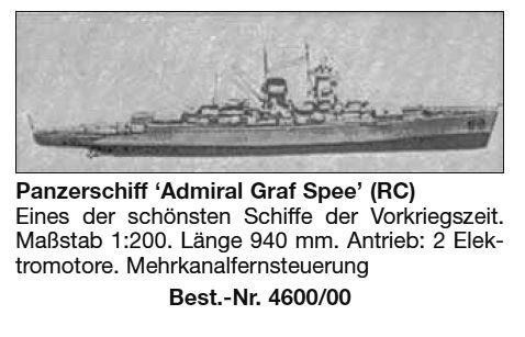 Bauplan GRAF SPEE