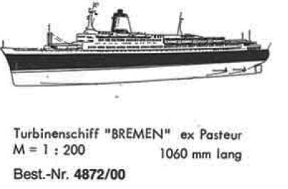 Bauplan BREMEN 1/200