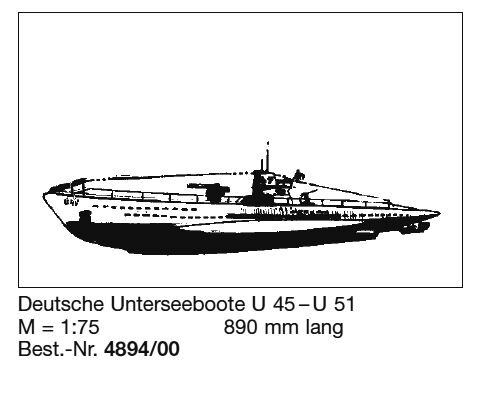 Bauplan U-BOOT-U45