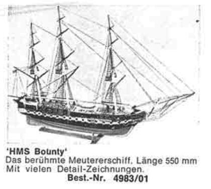 Bauplan HMS BOUNTY