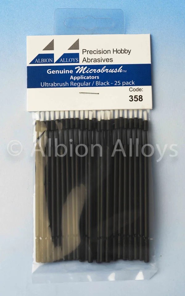 MICROBRUSH BLACK 25PCS.