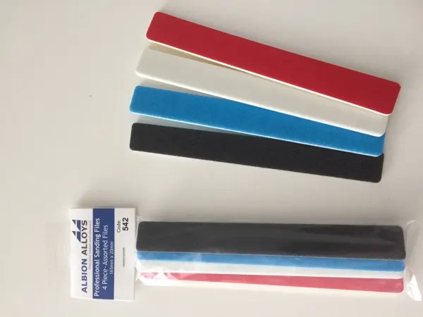 3/4″ Professional Sanding File - 4 Piece Selection Pack