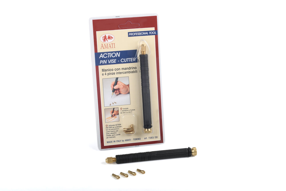 Action Pin Vise (con mandrino e 4 pinze)