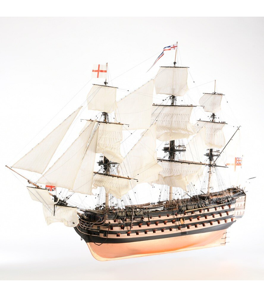 1/84 ANATOMY OF HMS VICTORY TRAFALGAR 1805 + BLACK ACRYLIC STAND AND SOLID BRASS NAME 