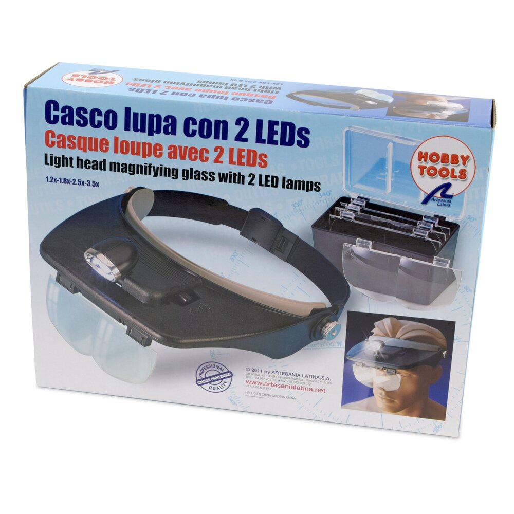 HANDS FREE GLASSES WITH MAGNIFIER WITH 2 LED