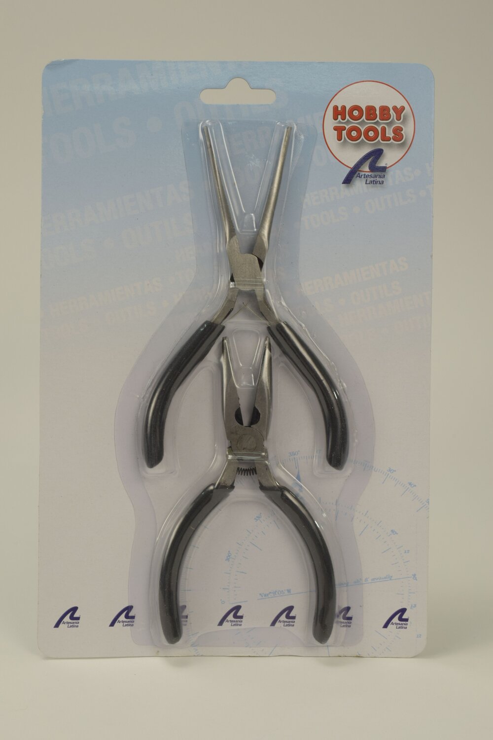 SET 2 PLIERS-NEEDLE NOSE + LONG FLAT NOSE