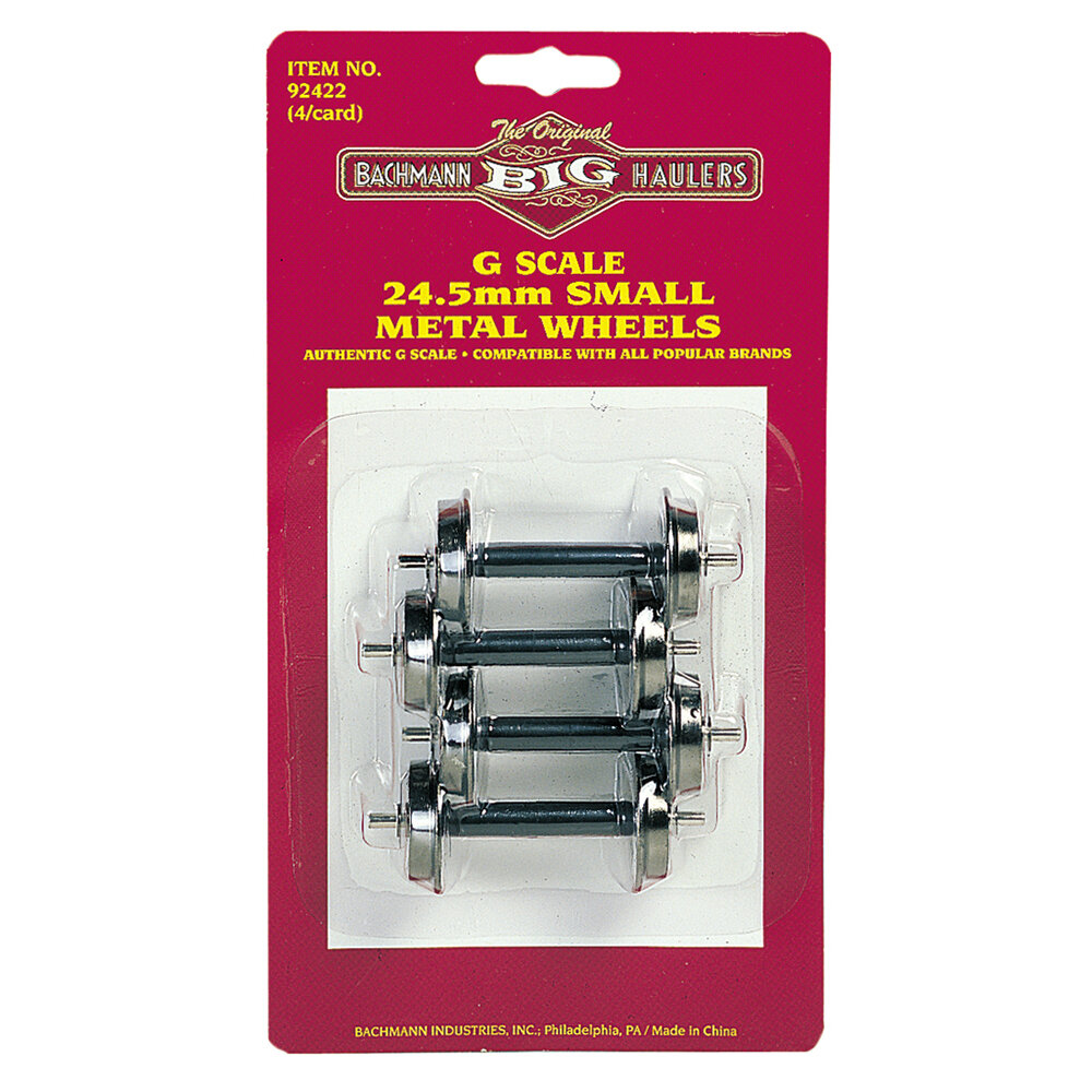 Small Metal Wheel Set 24.5mm (4/Card)