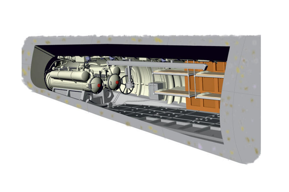 U-Boot IX Rear Torpedo Section& Crew bunks