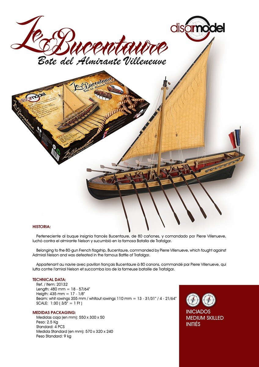 LE BUCENTAURE, Admiral Piere Villeneuve's rowboat