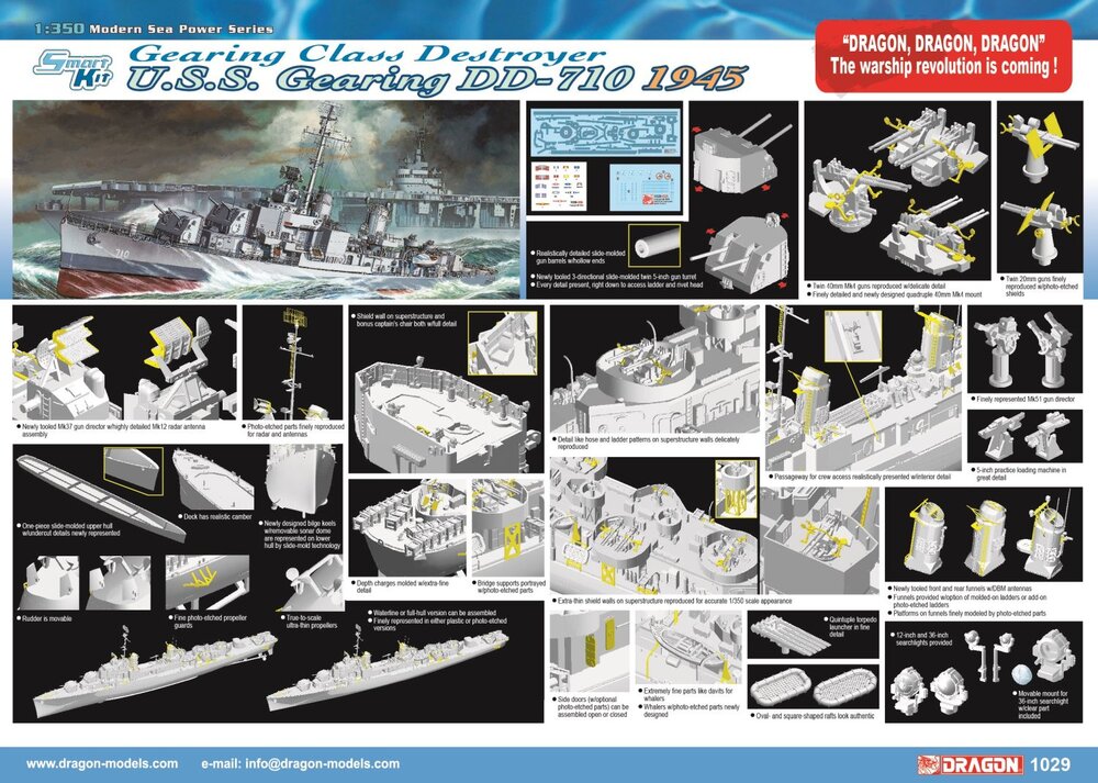 U.S.S. Gearing DD-710, 1945