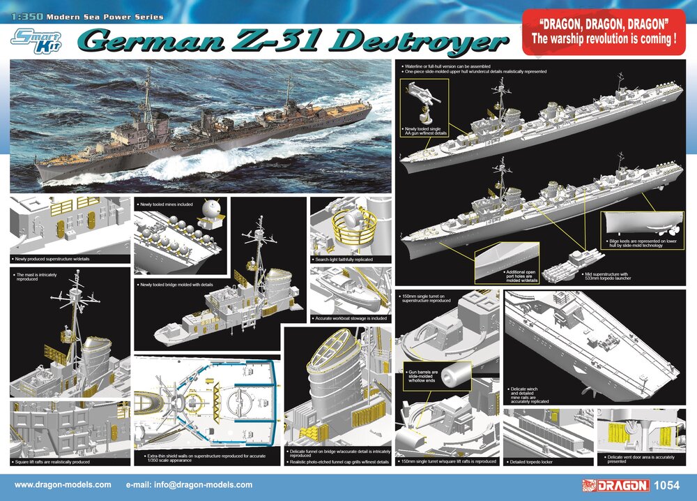 German Z-31 Destroyer (smart kit)