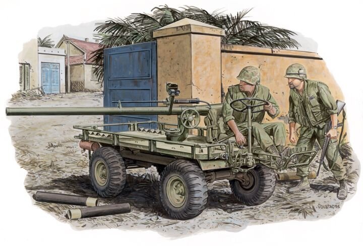 M274 MULE w/106mm R.R. & CREW (HUE CITY 1968)