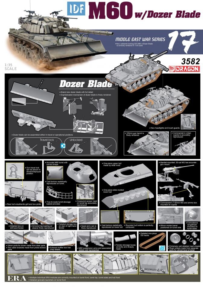 1/35 idf m60 W/Dozer Blade