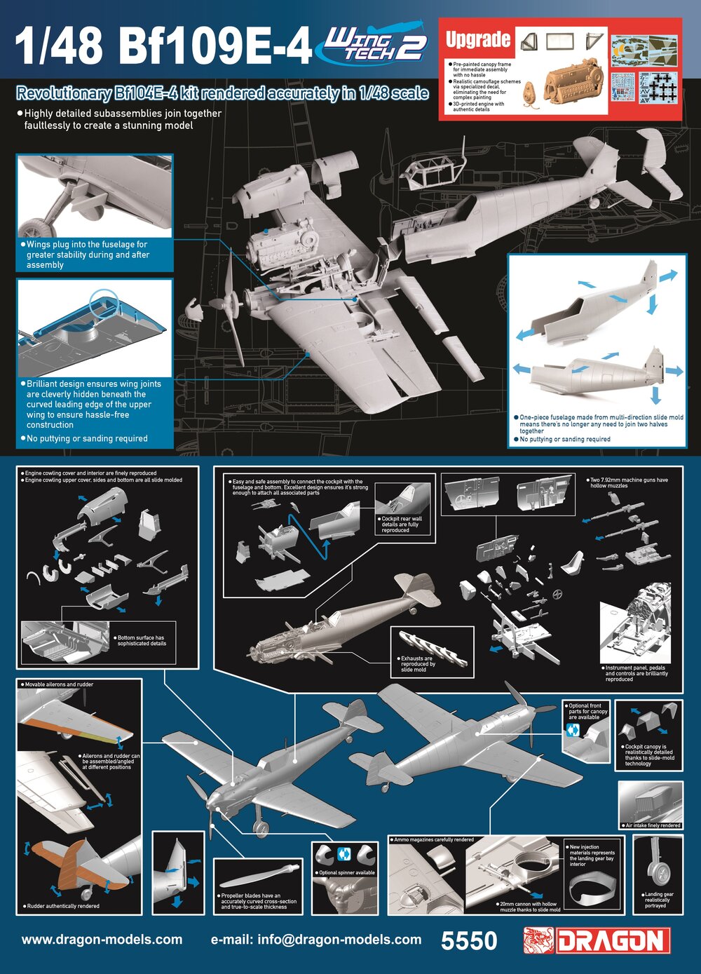 Bf109E-4 (color-injection parts)