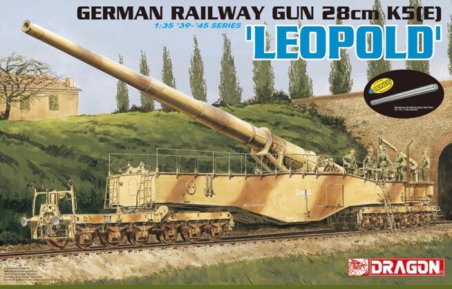 GERMAN RAILWAY GUN 28cm K5(E) 'LEOPOLD'