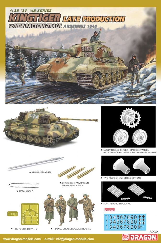 Kingtiger Late Production W/New Pattern Track (Ardennes 1944)