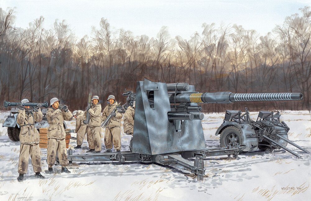 88Mm Flak 36 W/ Flak Artillery Crew
