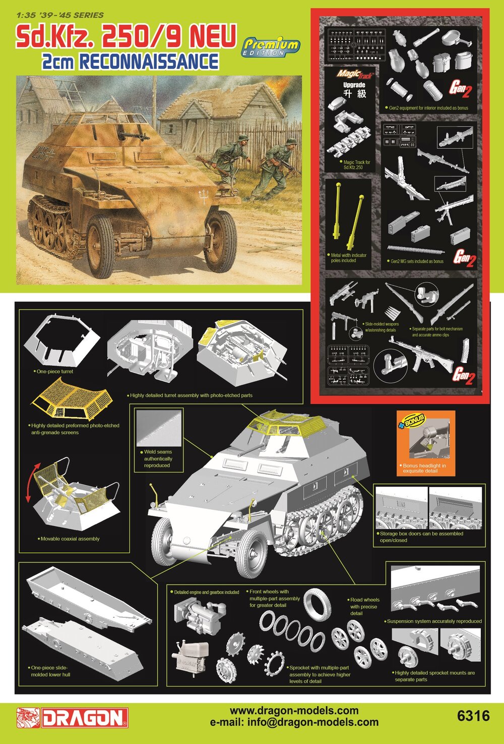 Sd.Kfz.250/9 W/7.5Cm Kw.K L/24 (Premium Edition)