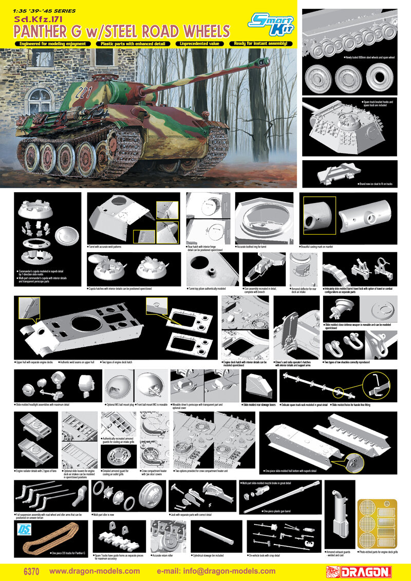 Panther Ausf.G w/Steel Road Wheels