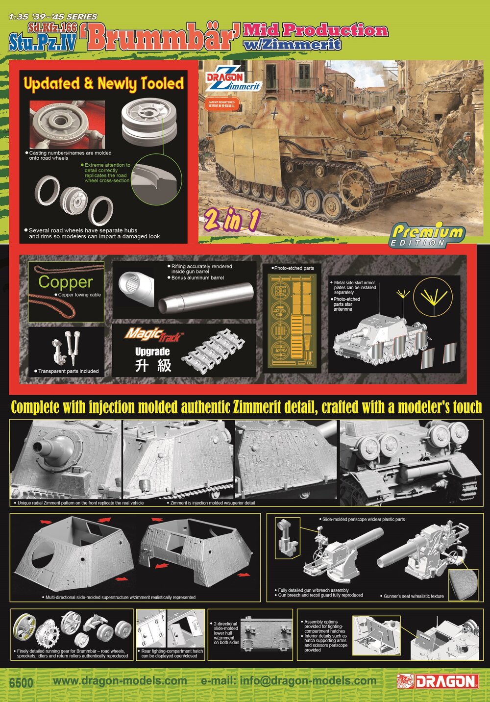 Stu.Pz.IV Brummbar mid-production w/Zimmert