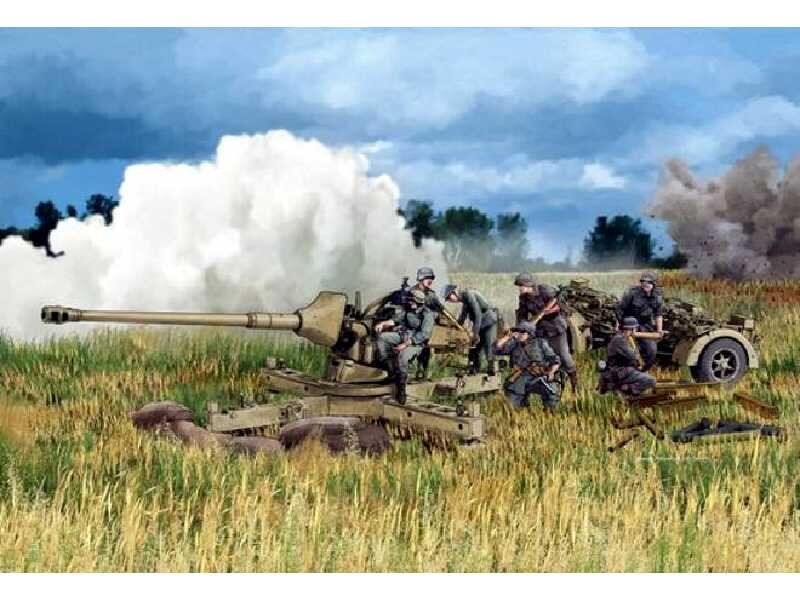 PaK 43/3 L/71 mit Behelfslafette