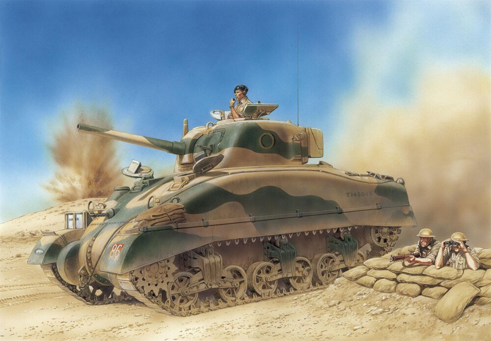 El Alamein Sherman (w/Magic Tracks)
