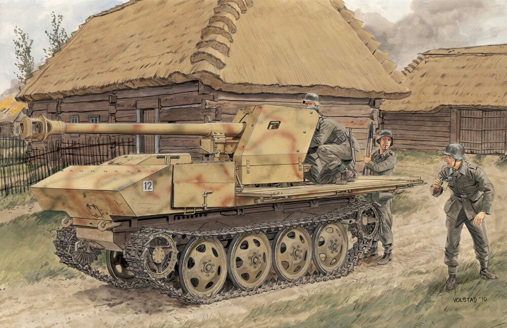 PaK 40/4 auf RSO w/gun crew