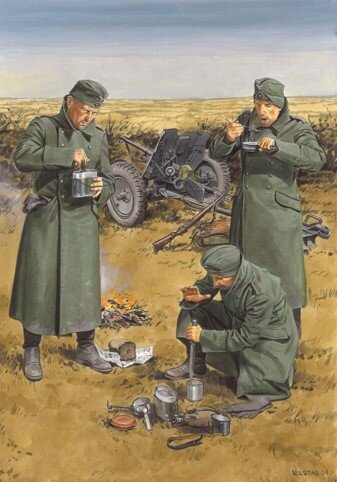 Chow time german anti tank Gun crew w/3.7cm pak 35/36