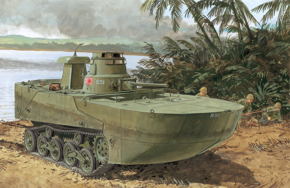 Ka-Mi Amphibious tank w/floating pontoons