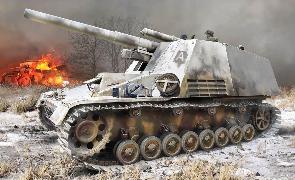 Sd.Kfz.165 Hummel Initial Prod. w/Winterketten