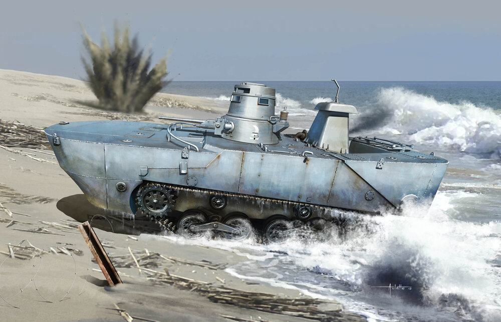 IJN Type 2 (Ka-Mi) Amph.tank w/Flooting Pontoon