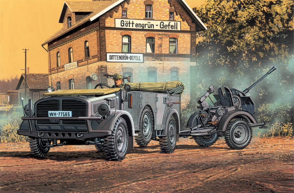 Heavy Uniform Personnel Vehicle Type 40+2cm Flak 38