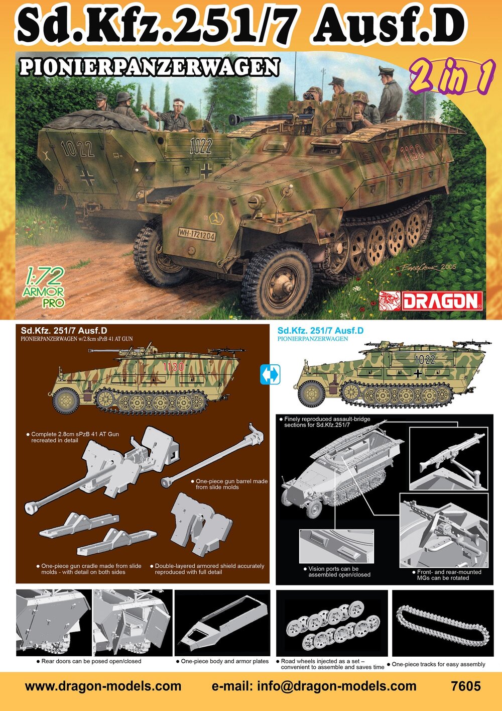 Sd.Kfz.251/7 Ausf.D Pionierwagen (2in1)