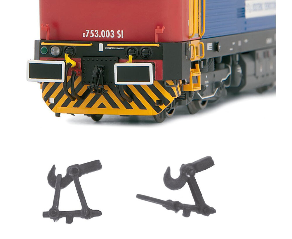 Realistic couplers made of metal die-cast (set of 10 pcs)